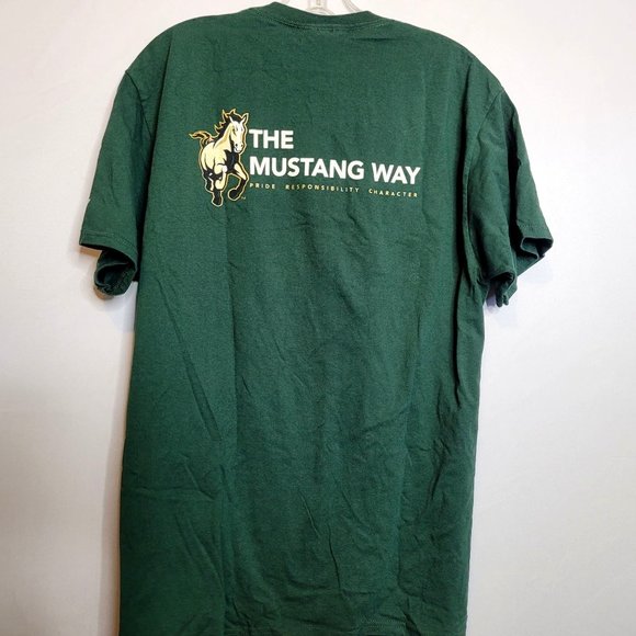 Cal Poly Mustangs Tshirt Adult Large Green Jerzees Short Sleeves - Picture 6 of 7